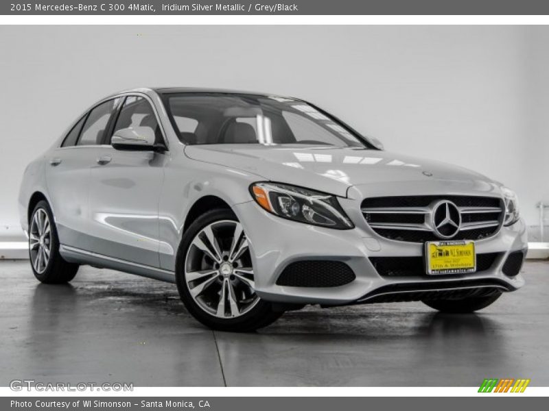 Iridium Silver Metallic / Grey/Black 2015 Mercedes-Benz C 300 4Matic