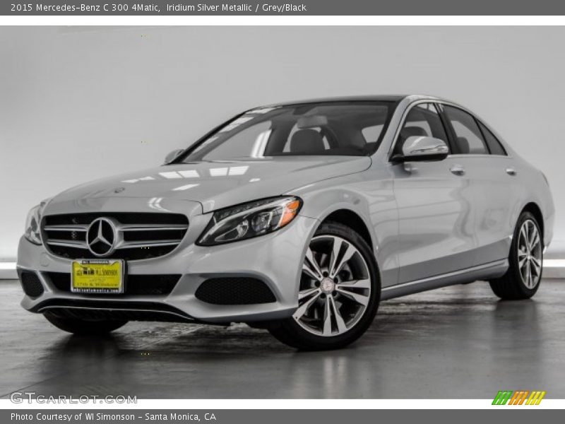Iridium Silver Metallic / Grey/Black 2015 Mercedes-Benz C 300 4Matic