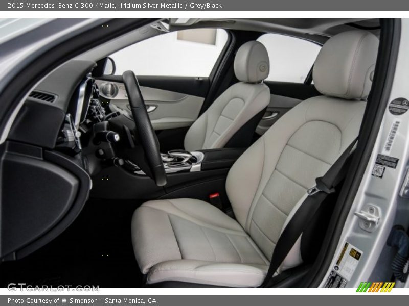 Iridium Silver Metallic / Grey/Black 2015 Mercedes-Benz C 300 4Matic