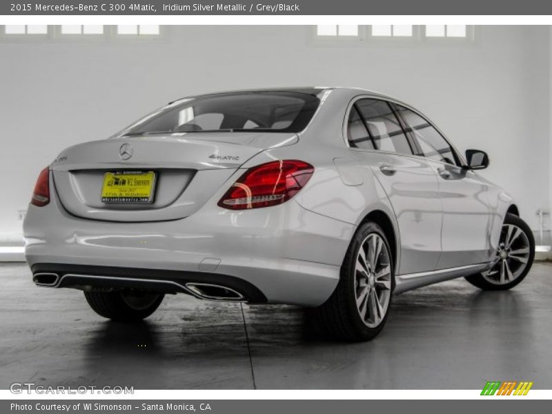 Iridium Silver Metallic / Grey/Black 2015 Mercedes-Benz C 300 4Matic