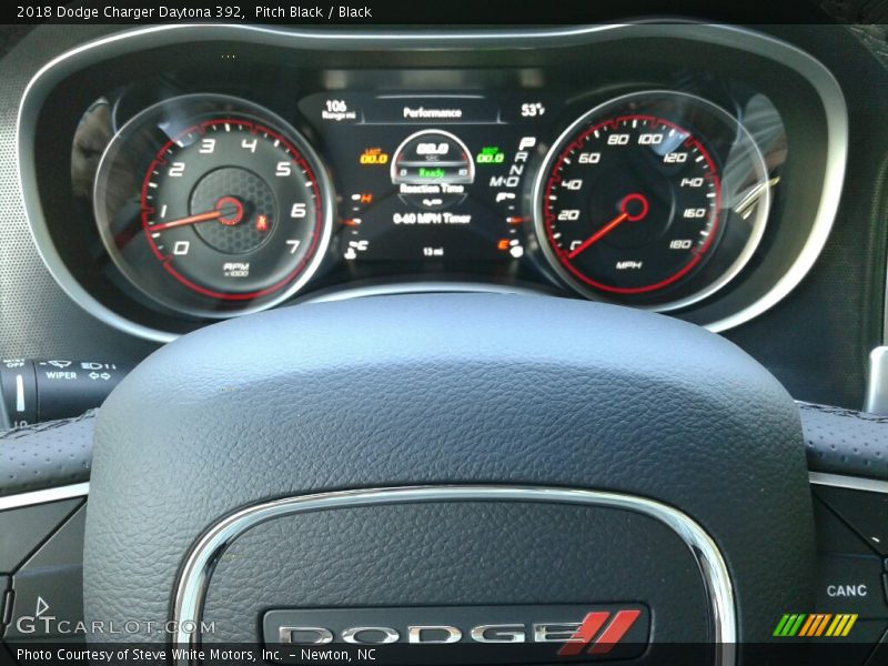 Pitch Black / Black 2018 Dodge Charger Daytona 392