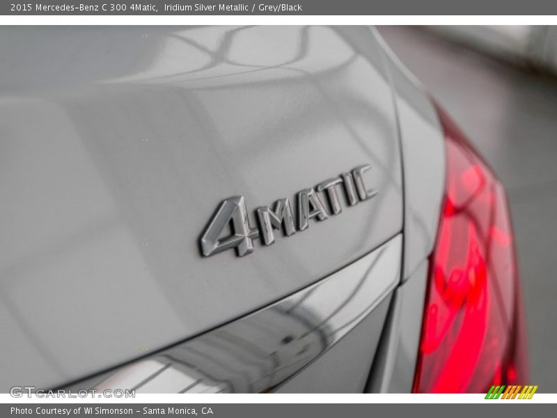 Iridium Silver Metallic / Grey/Black 2015 Mercedes-Benz C 300 4Matic