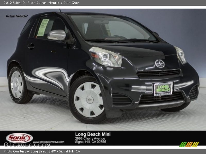 Black Currant Metallic / Dark Gray 2012 Scion iQ
