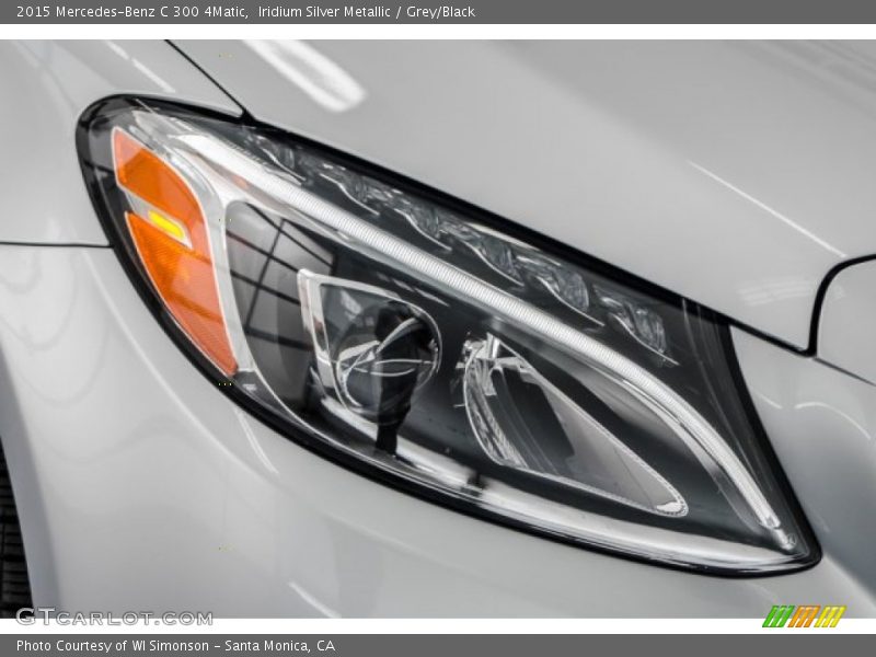 Iridium Silver Metallic / Grey/Black 2015 Mercedes-Benz C 300 4Matic