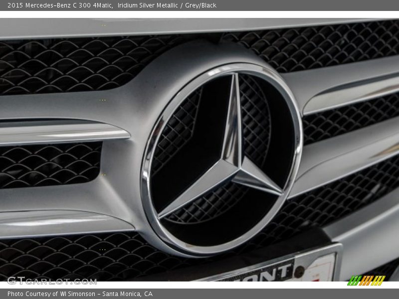Iridium Silver Metallic / Grey/Black 2015 Mercedes-Benz C 300 4Matic