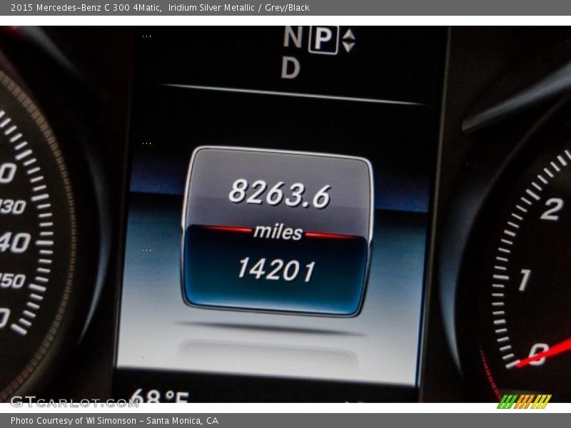 Iridium Silver Metallic / Grey/Black 2015 Mercedes-Benz C 300 4Matic