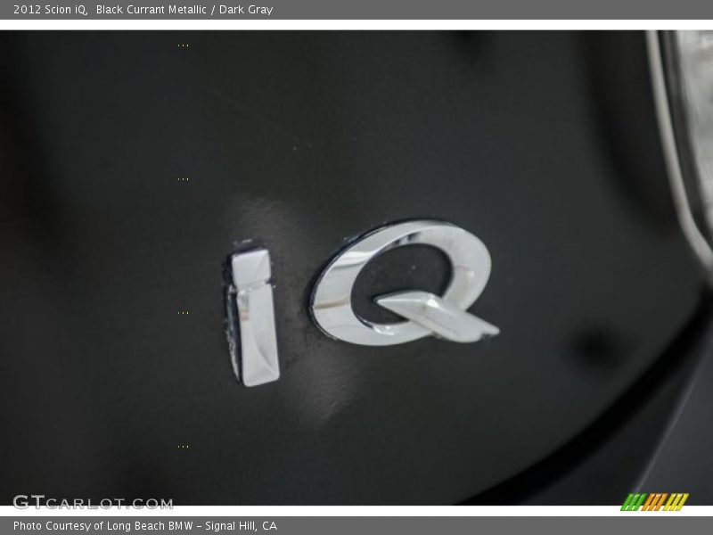 Black Currant Metallic / Dark Gray 2012 Scion iQ