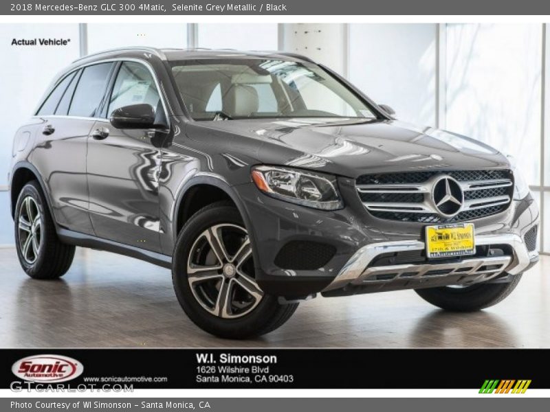 Selenite Grey Metallic / Black 2018 Mercedes-Benz GLC 300 4Matic