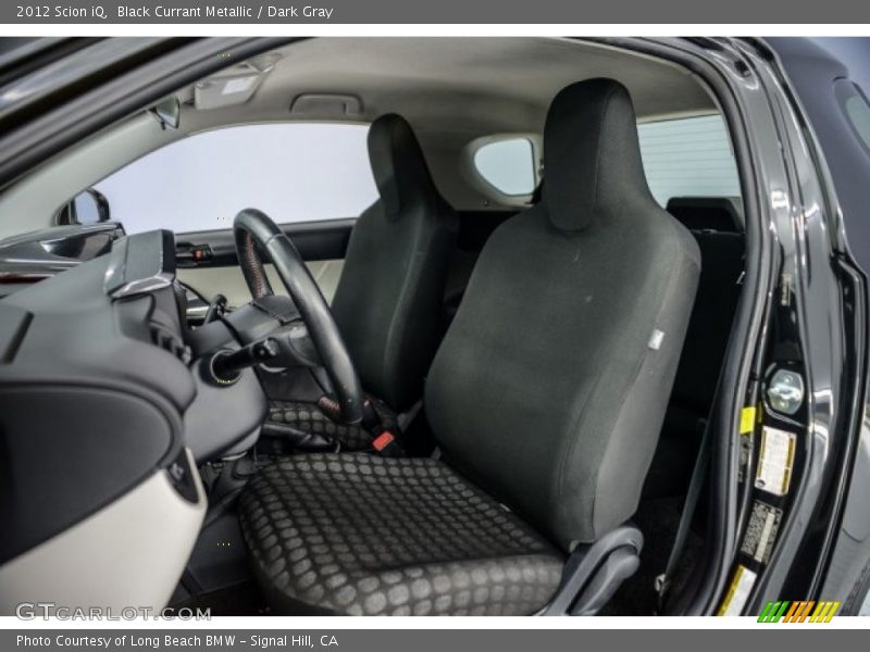 Black Currant Metallic / Dark Gray 2012 Scion iQ