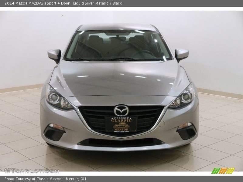 Liquid Silver Metallic / Black 2014 Mazda MAZDA3 i Sport 4 Door