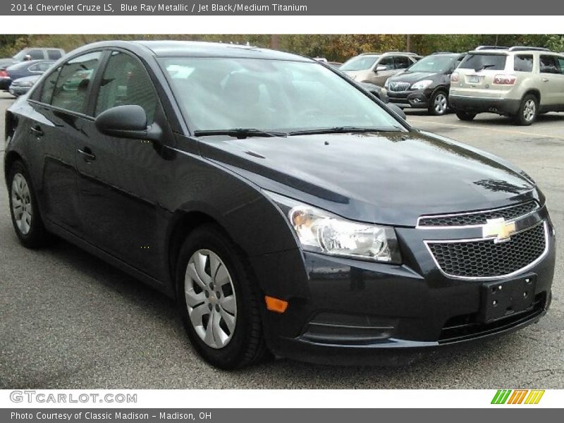 Blue Ray Metallic / Jet Black/Medium Titanium 2014 Chevrolet Cruze LS