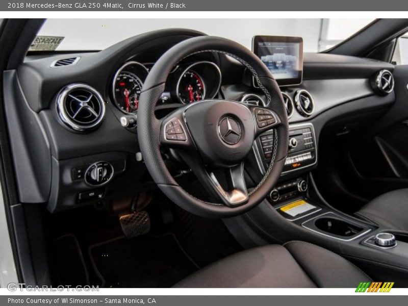Cirrus White / Black 2018 Mercedes-Benz GLA 250 4Matic