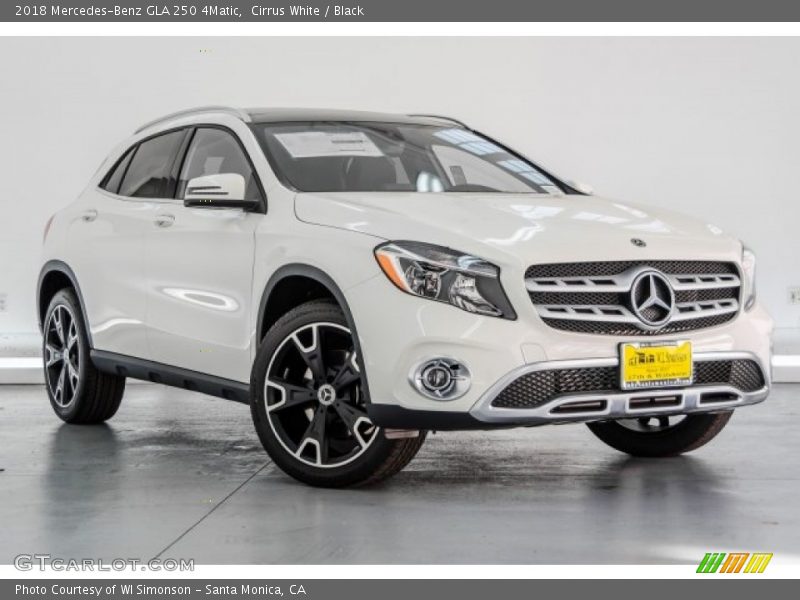 Cirrus White / Black 2018 Mercedes-Benz GLA 250 4Matic