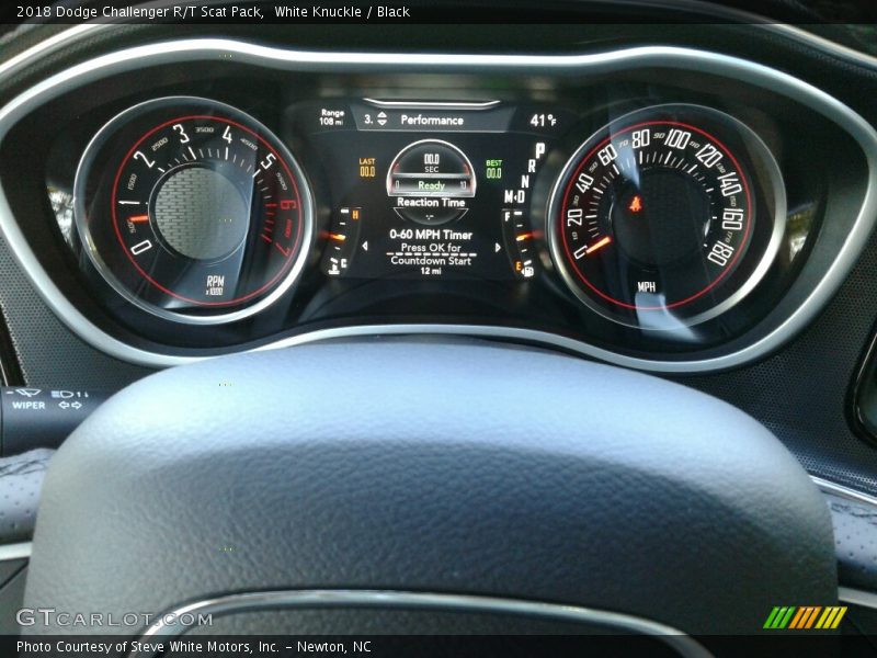 White Knuckle / Black 2018 Dodge Challenger R/T Scat Pack