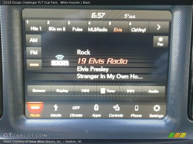 White Knuckle / Black 2018 Dodge Challenger R/T Scat Pack