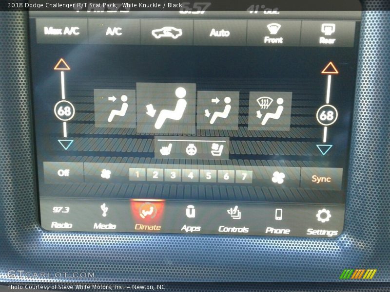 White Knuckle / Black 2018 Dodge Challenger R/T Scat Pack