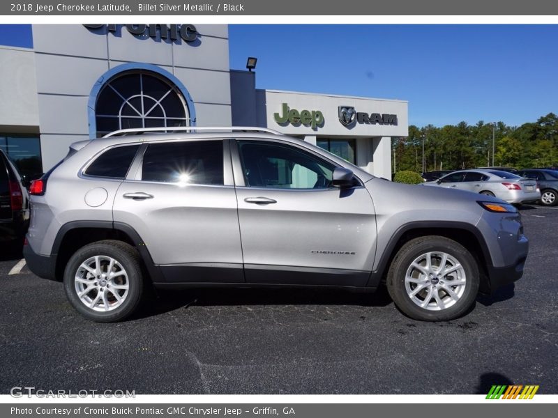 Billet Silver Metallic / Black 2018 Jeep Cherokee Latitude