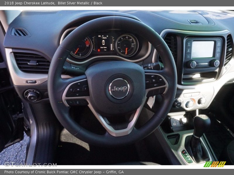 Billet Silver Metallic / Black 2018 Jeep Cherokee Latitude