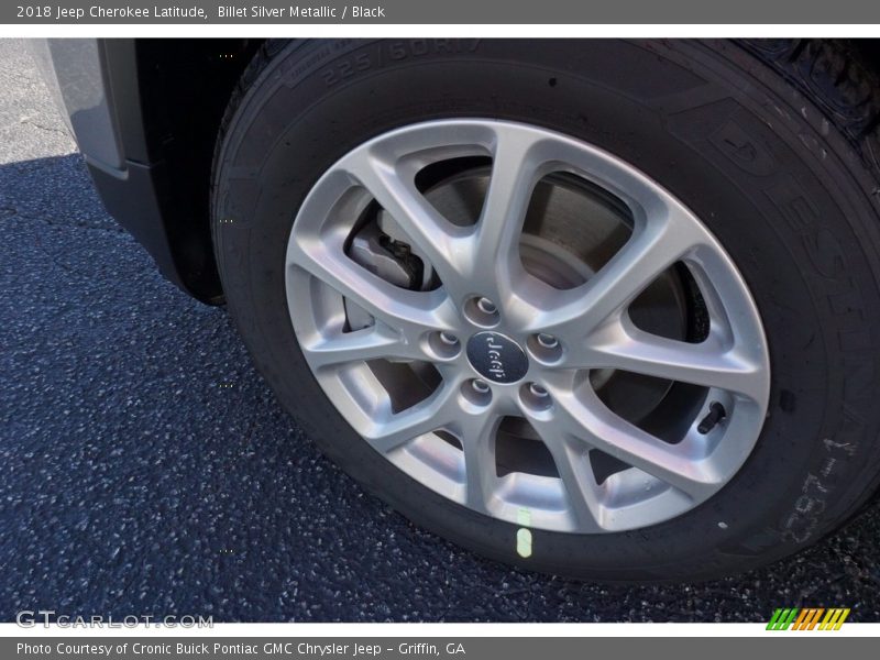 Billet Silver Metallic / Black 2018 Jeep Cherokee Latitude