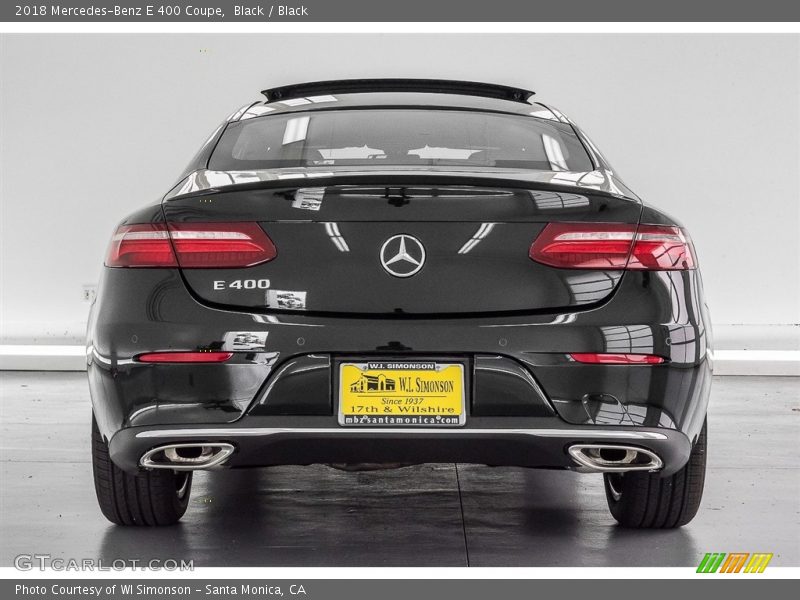 Black / Black 2018 Mercedes-Benz E 400 Coupe