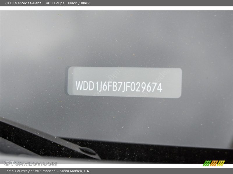 Black / Black 2018 Mercedes-Benz E 400 Coupe