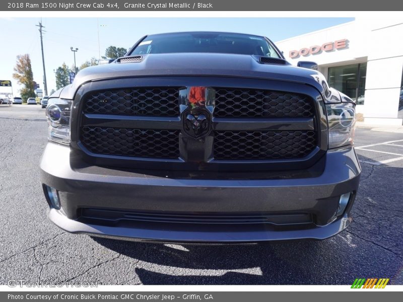 Granite Crystal Metallic / Black 2018 Ram 1500 Night Crew Cab 4x4