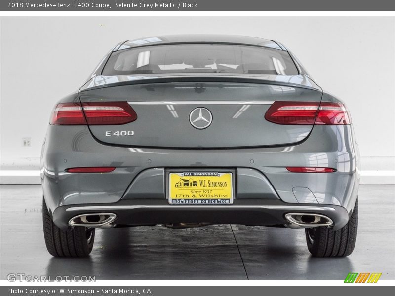 Selenite Grey Metallic / Black 2018 Mercedes-Benz E 400 Coupe