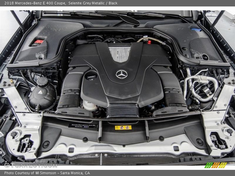 Selenite Grey Metallic / Black 2018 Mercedes-Benz E 400 Coupe
