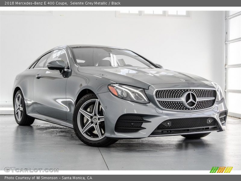 Selenite Grey Metallic / Black 2018 Mercedes-Benz E 400 Coupe