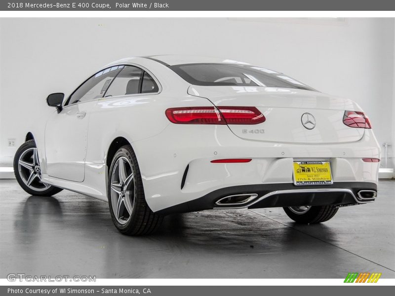 Polar White / Black 2018 Mercedes-Benz E 400 Coupe