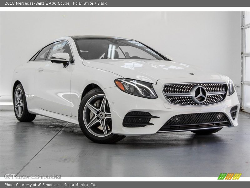 Polar White / Black 2018 Mercedes-Benz E 400 Coupe