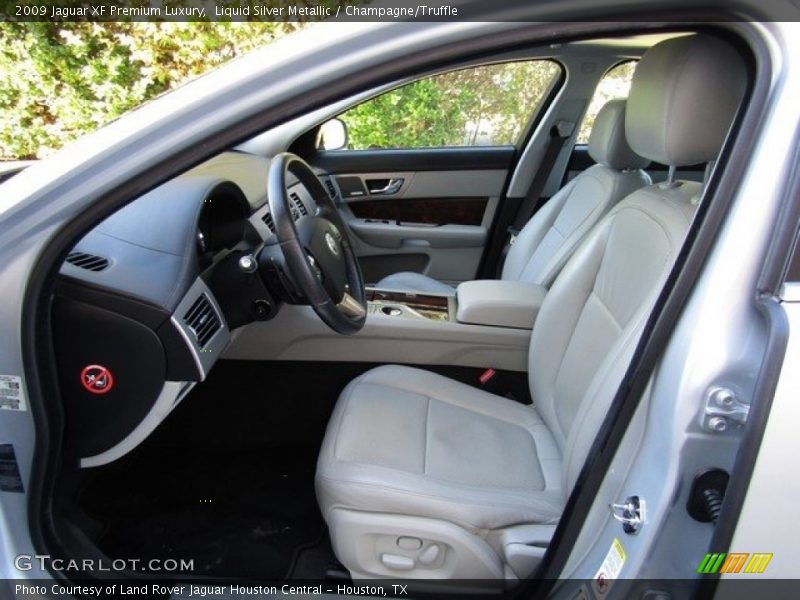 Liquid Silver Metallic / Champagne/Truffle 2009 Jaguar XF Premium Luxury