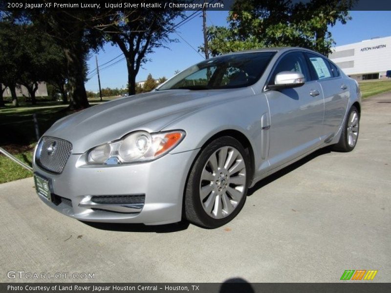 Liquid Silver Metallic / Champagne/Truffle 2009 Jaguar XF Premium Luxury
