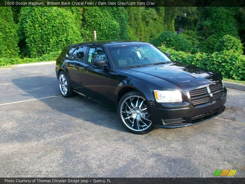 Brilliant Black Crystal Pearl / Dark Slate Gray/Light Slate Gray 2008 Dodge Magnum