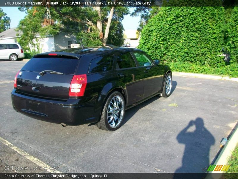 Brilliant Black Crystal Pearl / Dark Slate Gray/Light Slate Gray 2008 Dodge Magnum