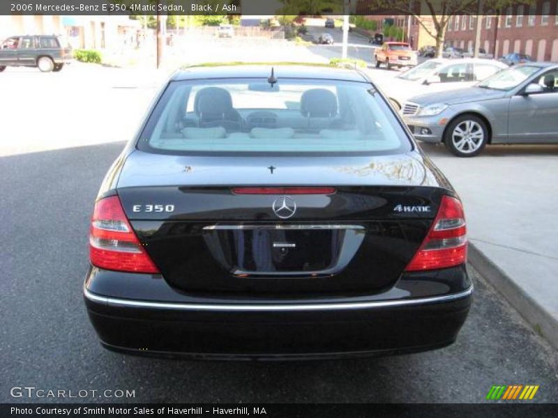 Black / Ash 2006 Mercedes-Benz E 350 4Matic Sedan