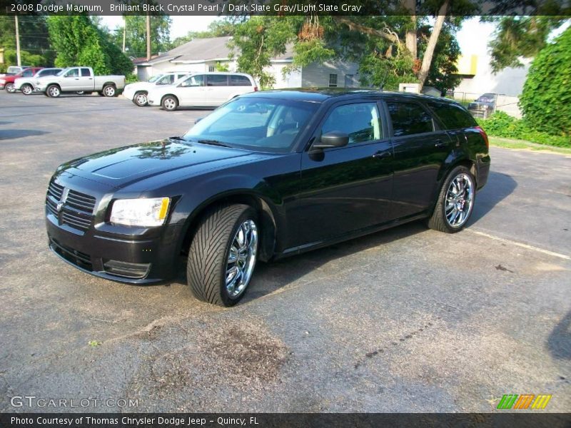 Brilliant Black Crystal Pearl / Dark Slate Gray/Light Slate Gray 2008 Dodge Magnum