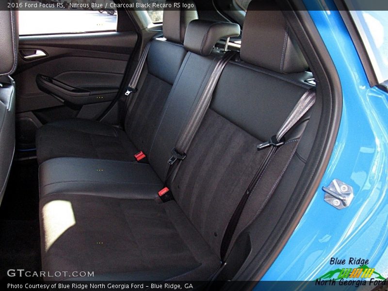 Nitrous Blue / Charcoal Black Recaro RS logo 2016 Ford Focus RS