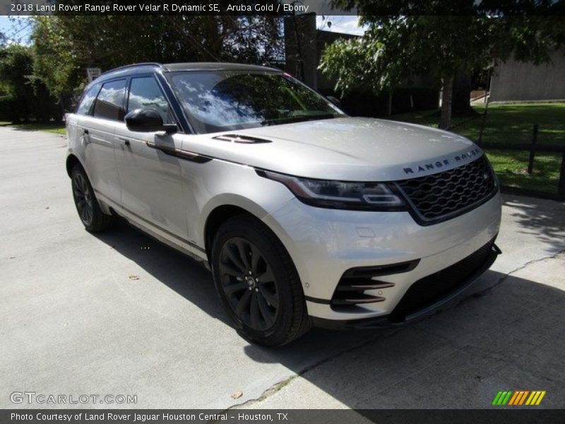 Aruba Gold / Ebony 2018 Land Rover Range Rover Velar R Dynamic SE