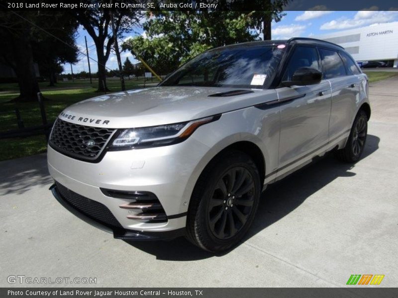 Aruba Gold / Ebony 2018 Land Rover Range Rover Velar R Dynamic SE