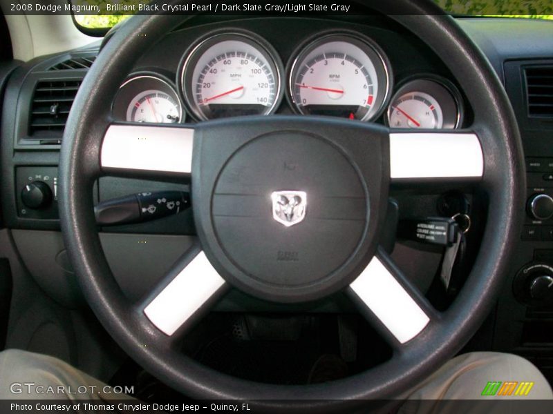 Brilliant Black Crystal Pearl / Dark Slate Gray/Light Slate Gray 2008 Dodge Magnum