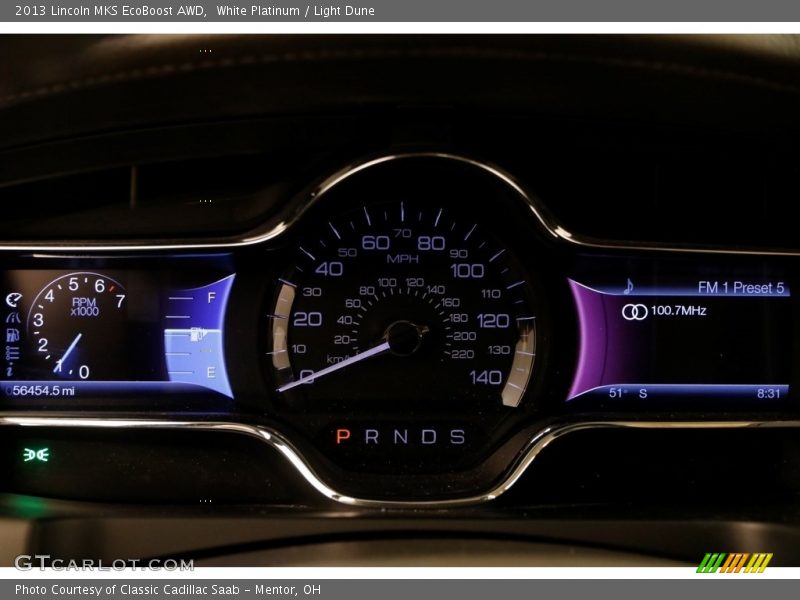 White Platinum / Light Dune 2013 Lincoln MKS EcoBoost AWD