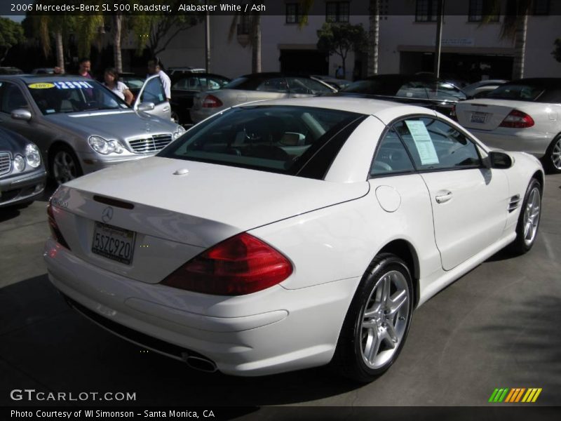 Alabaster White / Ash 2006 Mercedes-Benz SL 500 Roadster