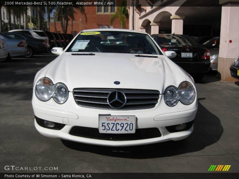 Alabaster White / Ash 2006 Mercedes-Benz SL 500 Roadster