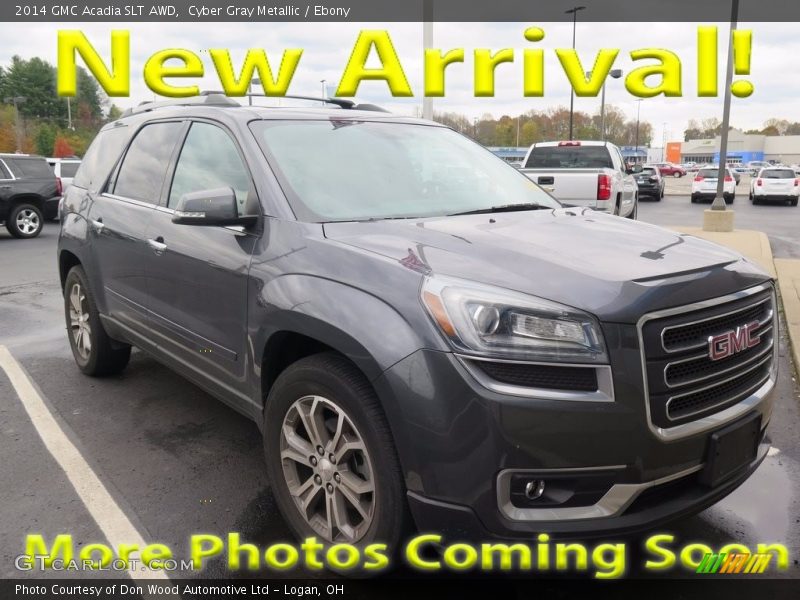 Cyber Gray Metallic / Ebony 2014 GMC Acadia SLT AWD