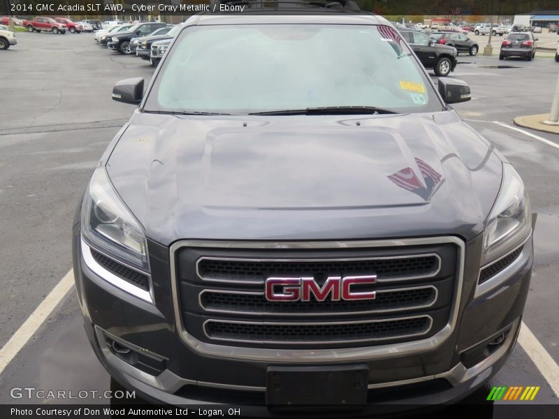 Cyber Gray Metallic / Ebony 2014 GMC Acadia SLT AWD