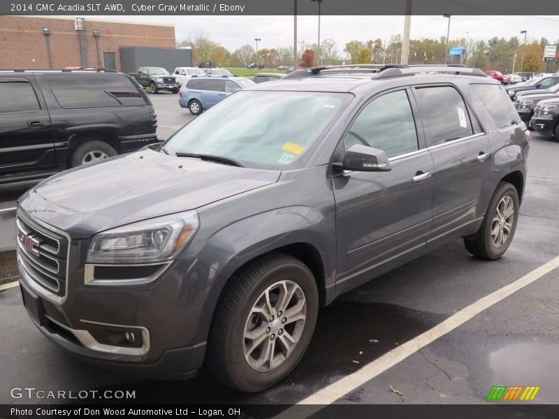 Cyber Gray Metallic / Ebony 2014 GMC Acadia SLT AWD