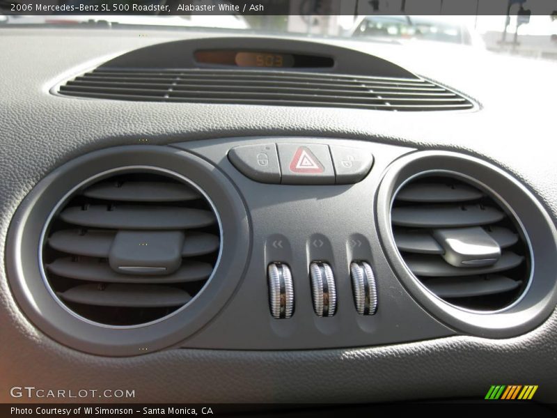 Alabaster White / Ash 2006 Mercedes-Benz SL 500 Roadster