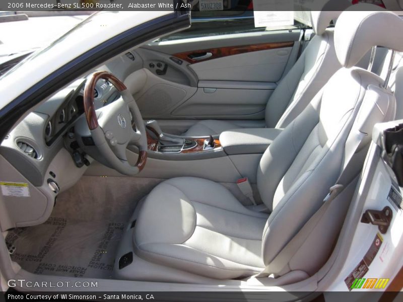 Alabaster White / Ash 2006 Mercedes-Benz SL 500 Roadster
