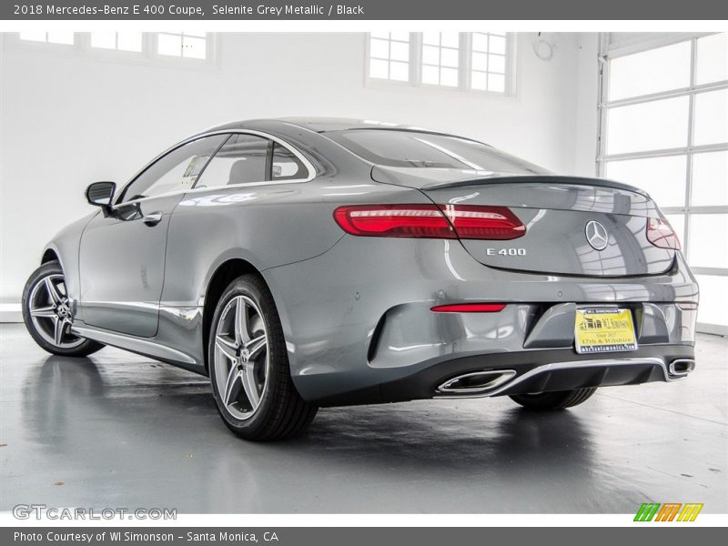Selenite Grey Metallic / Black 2018 Mercedes-Benz E 400 Coupe